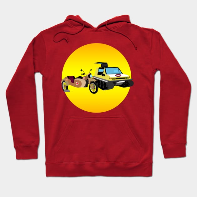 Military Vehicles Hoodie by momomoma